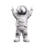 3xCute Spaceman Statue Astronaut Sculpture Gifts Hotel Nursery Decor Crafts Silver Victory|Home & Garden | Home Decor| Figurines