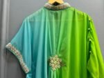 Designer Indowestern Cowl Kaftan in ombre shade Perfect mehendi/cocktail/Party/poolparty dress for wedding - Image 4