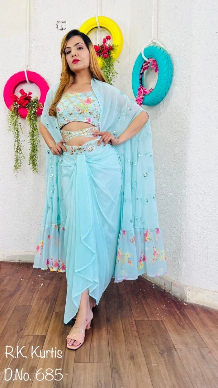 This wedding season brides flaunt your Mehendi & Haldi Look with this designer Lungi and sarong dress - Image 11