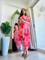 Designer Indowestern Cowl Kaftan in ombre shade Perfect mehendi/cocktail/Party/poolparty dress for wedding - Image 9