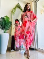 Designer Indowestern Cowl Kaftan in ombre shade Perfect mehendi/cocktail/Party/poolparty dress for wedding - Image 13