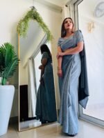 Indowestern & Designer cocktail Pre-draped saree - Image 4