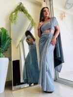 Indowestern & Designer cocktail Pre-draped saree - Image 3