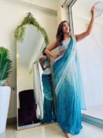 Designer & indowestern  Zara Sequence Ready to wear Pre-draped party wear & wedding wear saree - Image 10