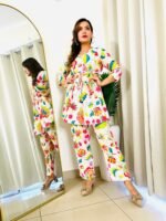 Trendy Two piece printed designer co-ord set for women - Image 2