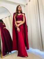 Glamorous & designer dhoti drape skirt dress for cocktail & wedding for women - Image 4