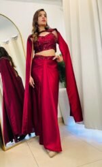 Glamorous & designer dhoti drape skirt dress for cocktail & wedding for women - Image 3