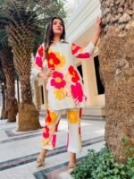 Floral trendy office wear co-ord set - Image 5