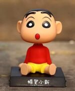 AUGEN Super Hero Shinchan Action Figure Limited Edition Bobblehead with Mobile Holder for Car Dashboard, Office Desk & Study Table (Pack of 1)