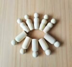 CHANNAPATNA TOYS Wooden Peg Dolls - Handcrafted DIY Craft Set for Kids | Ideal for Pretend Play, Storytelling, and Montessori Education | 10 Pcs (5 Male & 5 Female) | 9.5 cm