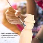 CHANNAPATNA TOYS Wooden Peg Dolls - Handcrafted DIY Craft Set for Kids | Ideal for Pretend Play, Storytelling, and Montessori Education | 10 Pcs (5 Male & 5 Female) | 9.5 cm