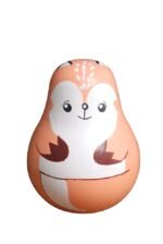 CHANNAPATNA TOYS Wooden Squirrel Roly Poly Toy for Baby, Toddlers, Kids(1 Year+) Wobbling Tumbler Toy- Develops Curiosity & Motor Skills