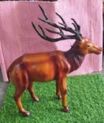 Handmade Deer Decorative Showpiece - 15 Inch (Paper Mache)