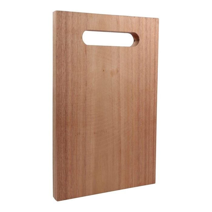 Meeran Art and Crafts Single Solid Block Neem Wood Wooden Chopping/Cutting Board Kitchen Vegetables, Fruits & Cheese, BPA Free, Eco-Friendly, Anti-Microbial (12 x 8 x 0.75 inches)
