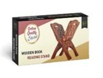 Online Quality Store Wood Book Stand (12-Inch, Brown)