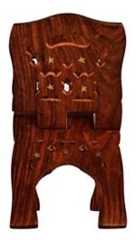 Online Quality Store Wood Book Stand (12-Inch, Brown)