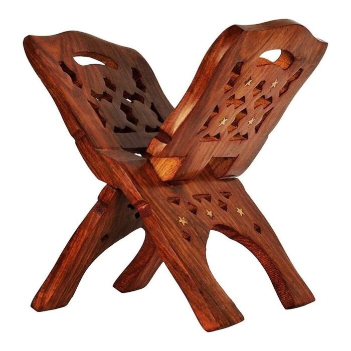Online Quality Store Wood Book Stand (12-Inch, Brown)