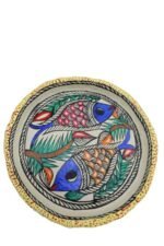 PALAK SAXENA Madhubani Painted Paper Mache Plate