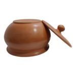 Vastuja Handmade Red Clay - 2 Litre Handi/Serving Bowl with Free Wooden Spatula “ Chemical & Toxic-Free | Perfect for Festive Feasts & Holi Delicacies