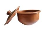 Vastuja Handmade Red Clay 500ml Dahi Handi/Serving Bowl | ODOP Product I GI Certified I Chemical-Free & Toxic-Free