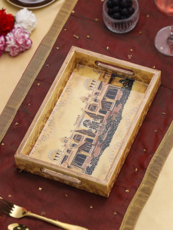 Afreen Large Rectangle Lacquer Tray