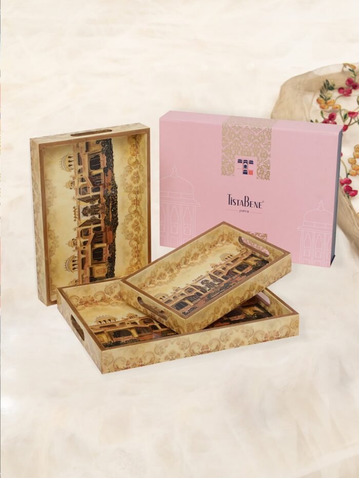 Afreen Set Of 3 Tray Set