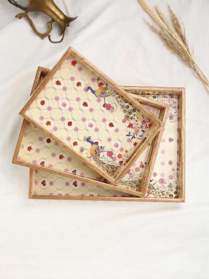 Baros Set Of 3 Rectangle Tray Set