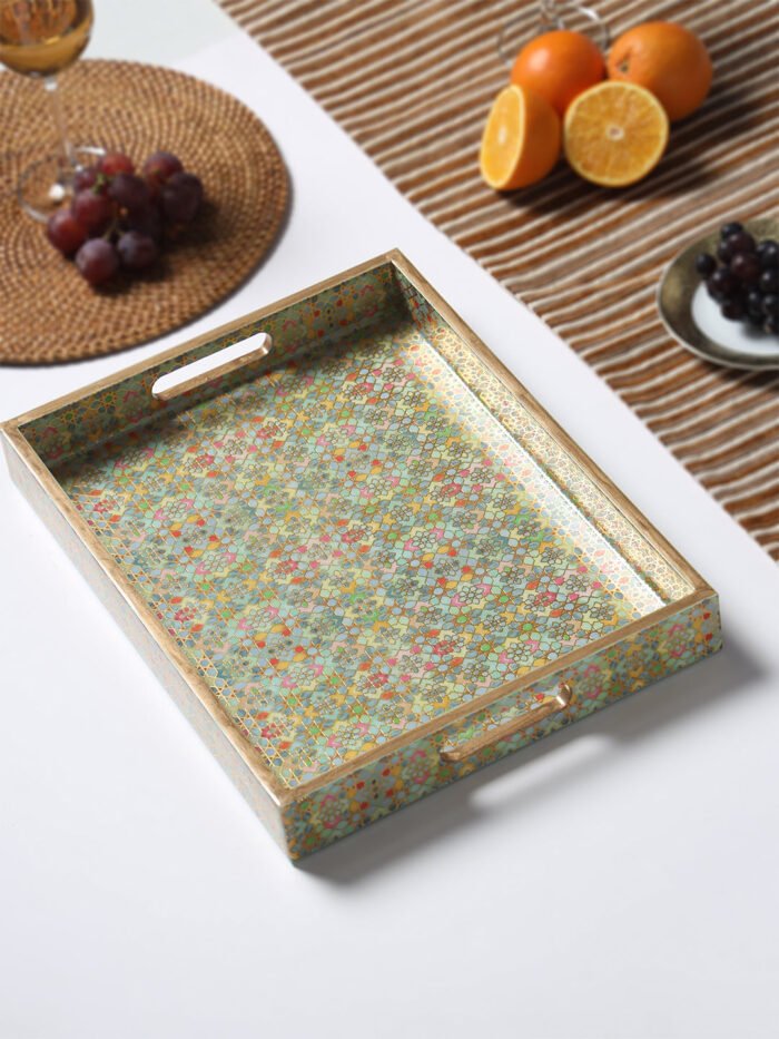 Indus Rectangle Large Lacquer Tray