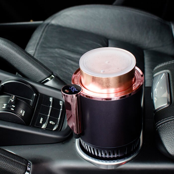 2 In1 Car Heating Cooling Cup 12V Smart Car Cup Holder Digital Temperature Display Drink Cup Warmer Cooler Mini Car Refrigerator - Image 5