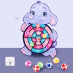 Spot Wholesale Children's Sticky Ball Dart Board Cartoon Fun Dart Board Plus Velvet A Variety Of Creative Cartoon - Image 9