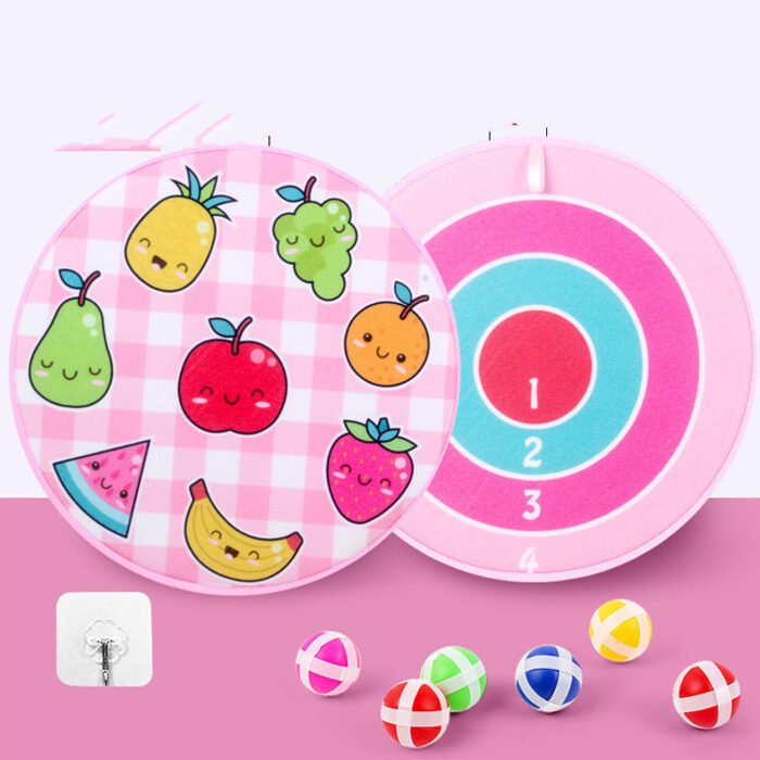 Spot Wholesale Children's Sticky Ball Dart Board Cartoon Fun Dart Board Plus Velvet A Variety Of Creative Cartoon - Image 6