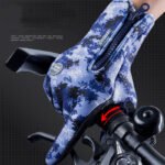 Winter Gloves Touch Screen Riding Motorcycle Sliding Waterproof Sports Gloves With Fleece - Image 7