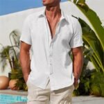 European And American Summer Men's Vacation Style Casual Shirt - Image 7