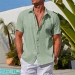 European And American Summer Men's Vacation Style Casual Shirt - Image 10