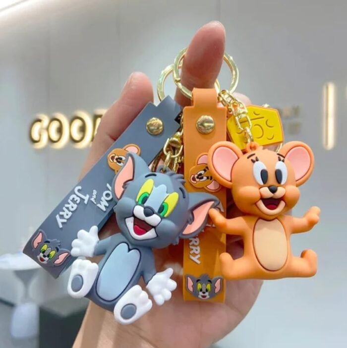 AEROSTARK Tom and Jerry Keychain | Valentine Gift for Girlfriend | Couple Keychain for Girls | Anime cartoon Merch Keychain | Cute Bag Charms | Birthday Gift for girls | Car...