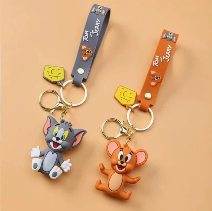 AEROSTARK Tom and Jerry Keychain | Valentine Gift for Girlfriend | Couple Keychain for Girls | Anime cartoon Merch Keychain | Cute Bag Charms | Birthday Gift for girls | Car...