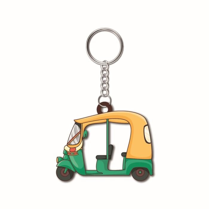 Bhai Please Auto Wooden Keychain For Car, Bike, Office, Home (Pack Of 1) Multicolour Key Chain With Ring | Gift For Men, Women, Girls, Boys, Him And Her, Multicolor