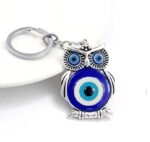 Blue and Silver Evil Eye Keychain for Bike/Car – Stylish, Protective & Anti-Rust Key Ring, Durable Design, Perfect for Riders & Drivers, Adds Unique Touch to Your...