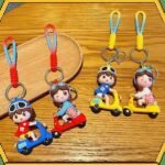 Cute 3D Cartoon Design Keychains for Car/Bike Keys, Office/Home Keys, Stylish KeyChain for Girls & Boys Pack of 1