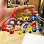 Cute 3D Cartoon Design Keychains for Car/Bike Keys, Office/Home Keys, Stylish KeyChain for Girls & Boys Pack of 1