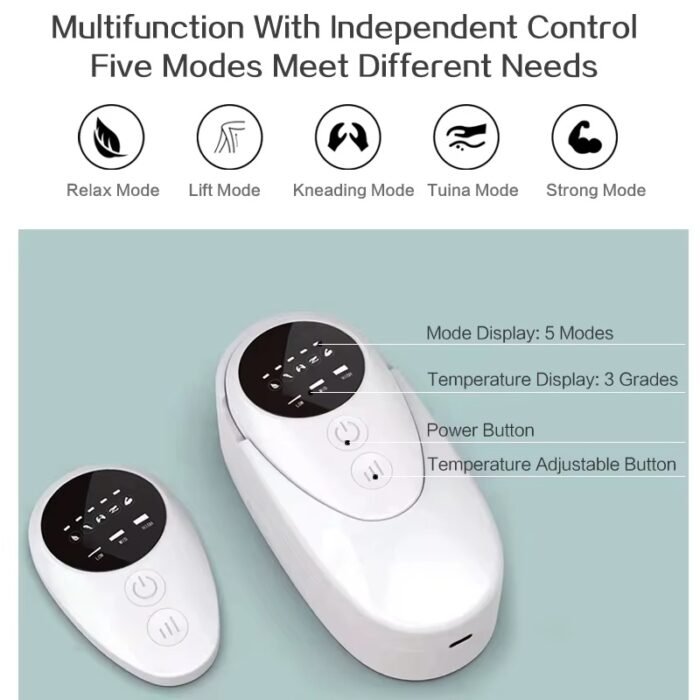 Leg Circulation Relaxation Massager Electric Leg Heat Vibration Calf Muscle Air Compression Leg Massage - Image 5