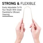 EVEN 2 Piece Tongue Cleaner for Men and Women, Adults Pure Copper Tongue Cleaner for fresh breath improved Taste Sense & Bacteria Removal. (COPPER 2 PIECE M1)