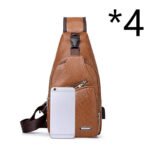 Casual Fashion Men's USB Charging Chest Bag - Image 4
