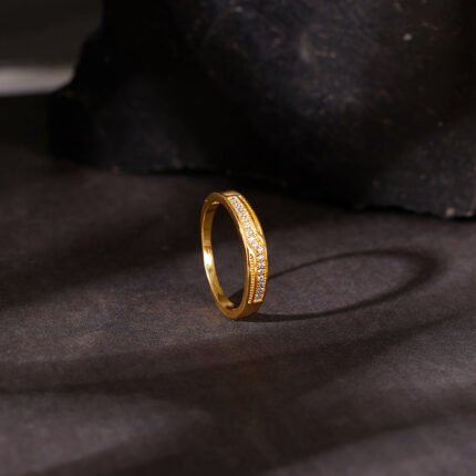 Golden Modest Leader Ring For Him