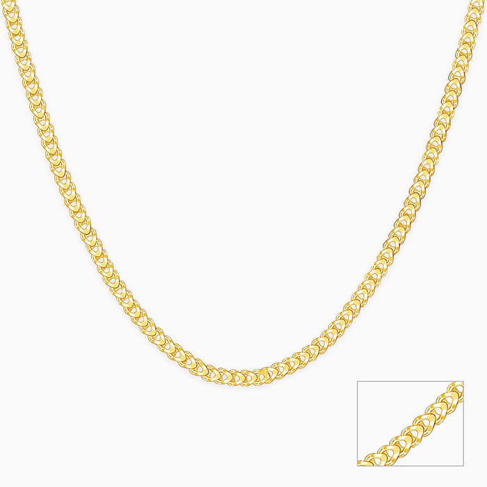 Golden Whispering Weave Chain For Him Golden Whispering Weave Chain For Him