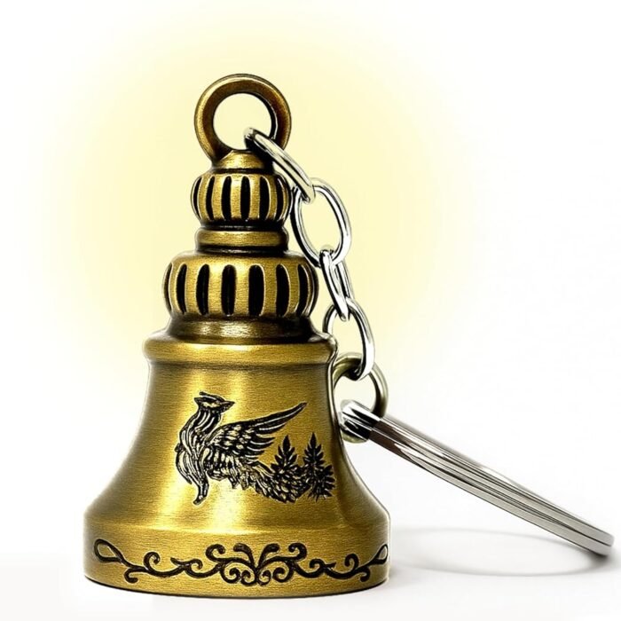 Guardian Bell KeyChain for Bike and Car | Tibetan Key Chain Good Luck Key Chain (1 Pc)