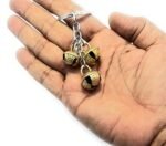 Indian Brass Bell Ghungroo Keychain Gold (Peetal) Metal Keyring