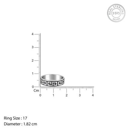 Oxidised Silver Ultimate Drip Ring For Him