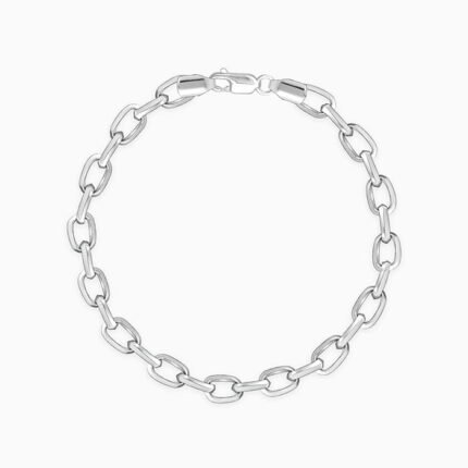 Silver Delink Bracelet For Him