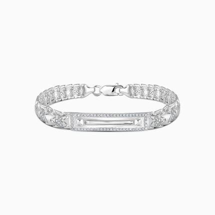 Silver Majestic Verge Bracelet For Him